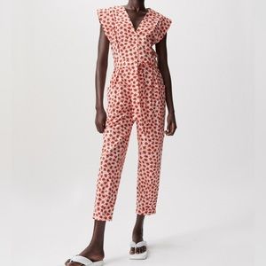 ZARA‎ PRINTED BELTED JUMPSUIT